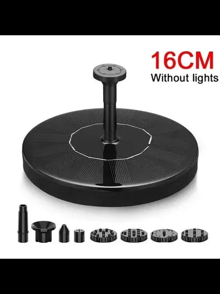Солнечный фонтан для птиц 7 цветов 16CM No lights