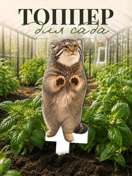 Фигурки для сада Манул - кот