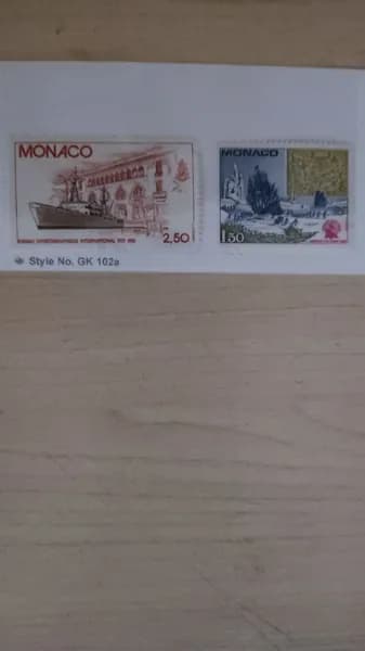 Марки почтовые. Монако. 1981 г. Флот. Корабли. Парусники