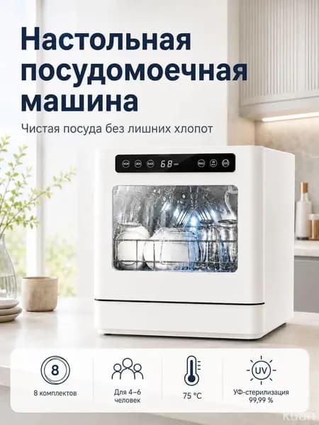 Посудомоечная машина R3REHDsv, белый