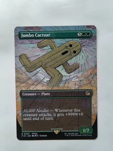 Портативные карты MTG Настройка и прокси Высокое качество без фольги Джамбо Кактуар