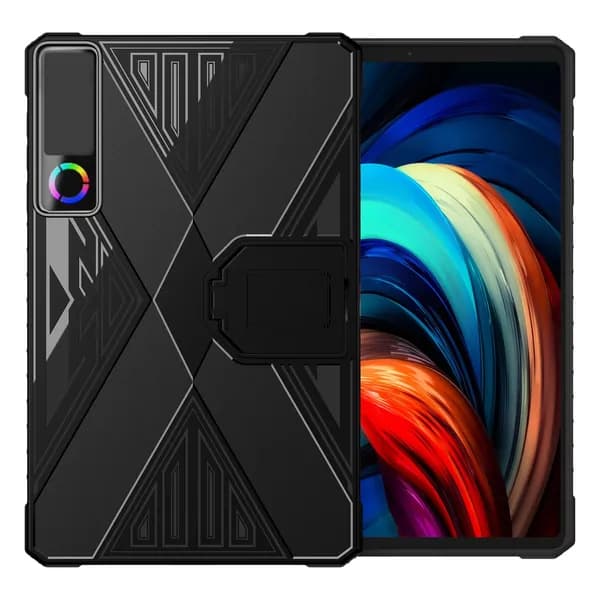 Чехол-подставка для Lenovo Legion Y700 5th 2026, ТПУ, чёрный, противоударный