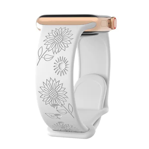 ремешок для Apple Watch 38мм/40/41mm/42mm(10 серий), series 1 2 3 4 5 6 7 8 9/SE (для эплвотч) ,Силиконовый резной браслет