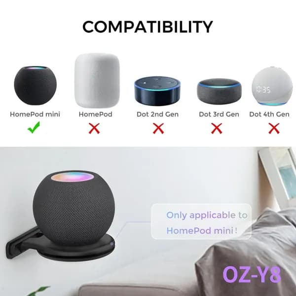 Кронштейн для Apple HomePod Mini с функцией управления кабелем