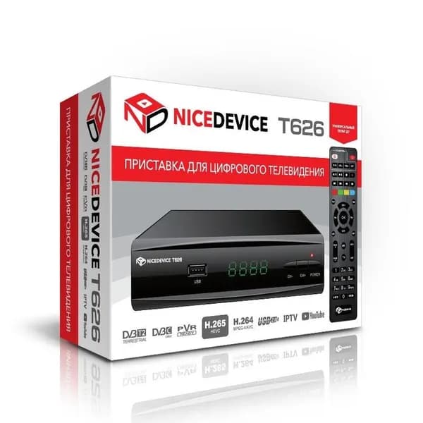Цифровая приставка DVB-T2 NICEDEVICE T626