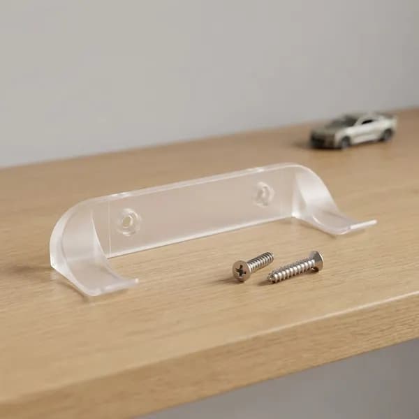 Прозрачный настенный держатель для моделей автомобилей из пластика, 12 штук с комплектом стальных крепежных винтов