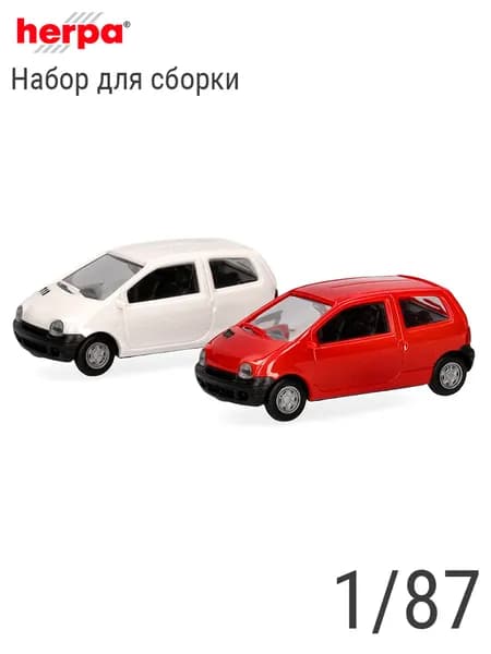 Автомобили Renault Twingo (2 шт. для сборки) в масштабе 1:87, Herpa 012218-007