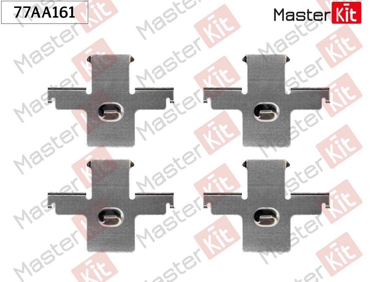 Комплект установочный тормозных колодок Nissan Patrol, GR IVY60GR 86-98 MasterKit 77AA161