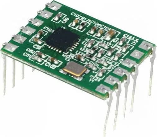 Модуль RADIOCONTROLLI RC-CC1101-SPI-434 RF 434МГц SPI -110дБм 1,8 до 3,6ВDC 10дБм THT 29/15мА 1 шт