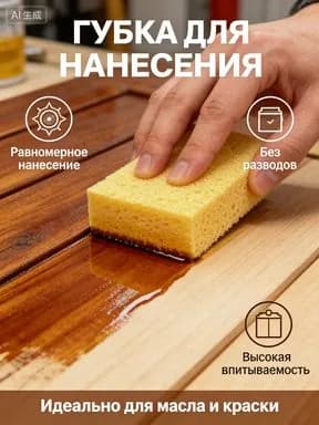 Вискозная губка для нанесения масла (малярная)