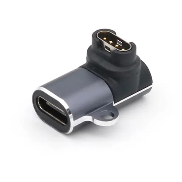 Переходник Type-C для зарядки часов Garmin с 90-градусным изгибом