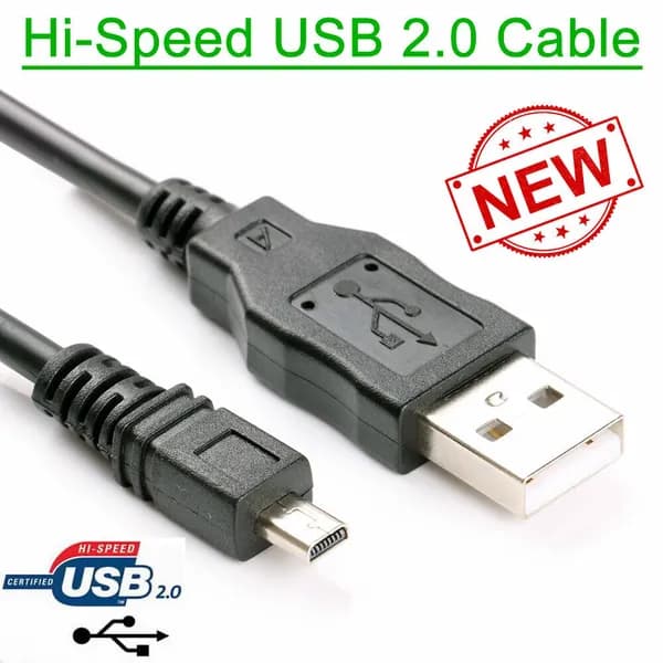 USB-Кабель для Передачи данных Шнур для Камеры Fuji Film Finepix AV AX F J JV JZ JX S T Z XP X