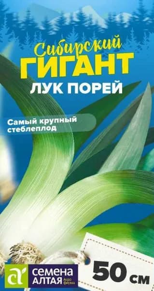 Семена Лук Порей Сибирский Гигант /Семена Алтая/цп 0,5 гр. СЕРИЯ СИБИРСКИЕ ГИГАНТЫ