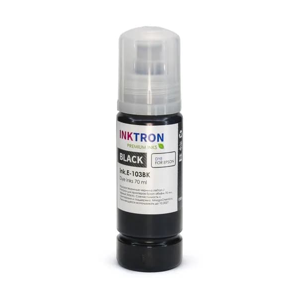 Чернила для Epson L3256, L3251, L3258, L3218, L11050, L3269, L3550, L11058, L3219, L3556, L3558, L3255, L3266 чёрные Black InkTron 103 004 совместимые