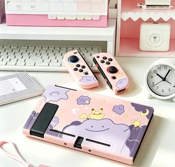 Розовая защитная оболочка подходит для Nintendo Switch, разновидности покемонов и странной формы