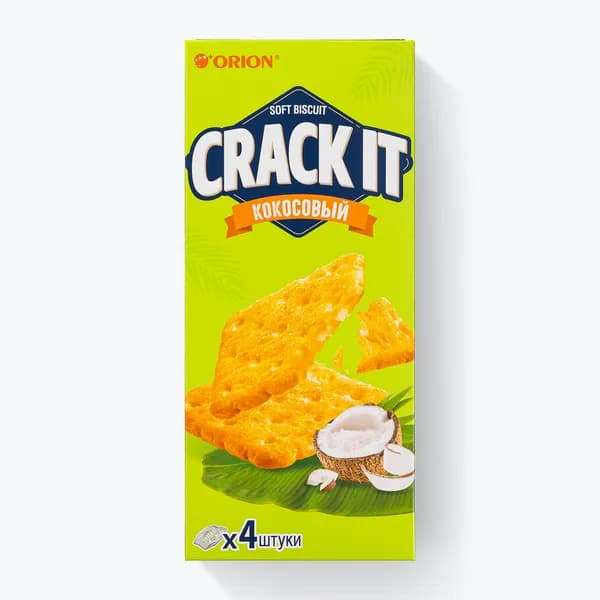 Печенье затяжное CRACK-IT COCONUT, 72 г