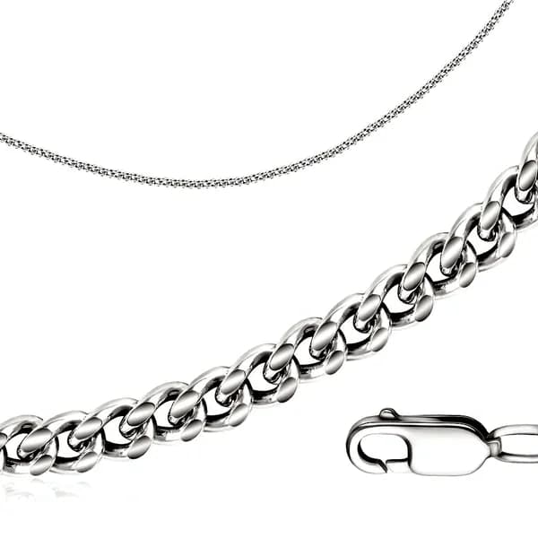 Pletnev Jewelry Браслет Серебро родированное 925 пробы, плетение Панцирное