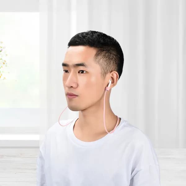 Силиконовый ремешок для наушников с магнитом, фиксация для AirPods 1 2 3 2021 и AirPods Pro, розовый цвет