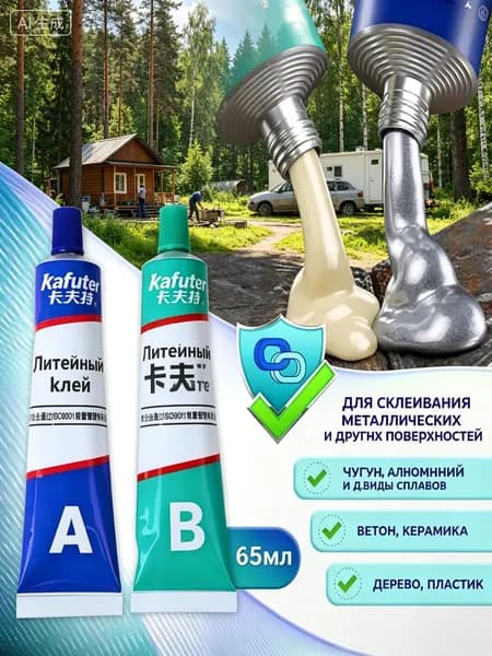 Клей строительный 65 мл 110 кг, 2 шт.