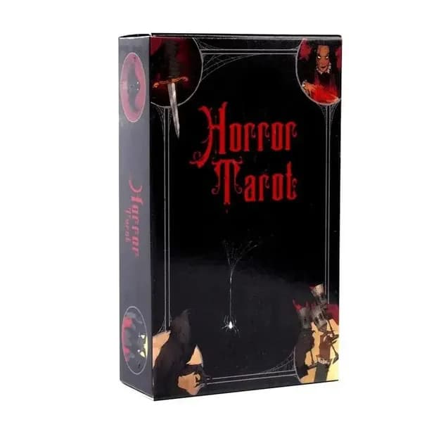 Черно-Красное Таро ужасов серии,Black Red Series Horror Tarot