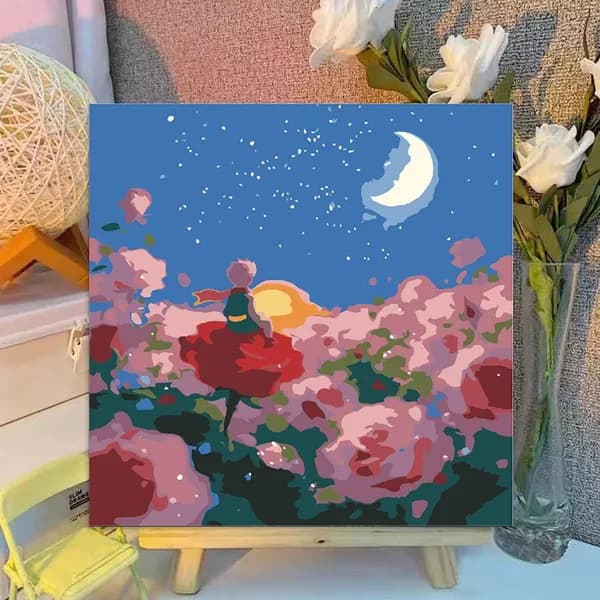 Картина по номерам на холсте с подрамником 20*20CM