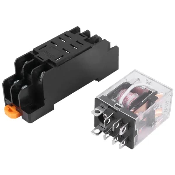 LY2NJ HH62P-L JQX-13F 220 В переменного тока катушка DPDT силовое реле 8 контактов с гнездом PTF08A