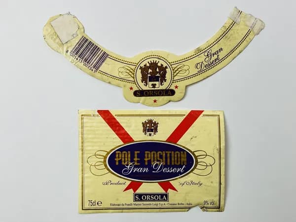 Этикетка и подвес - Pole Position. Gran Dessert. Вино. 0.75 л.