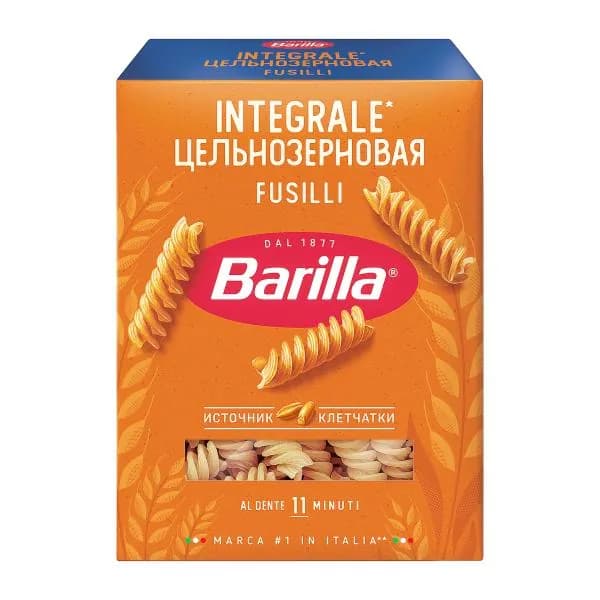 Макароны Barilla Фузилли интеграле 500г/450г