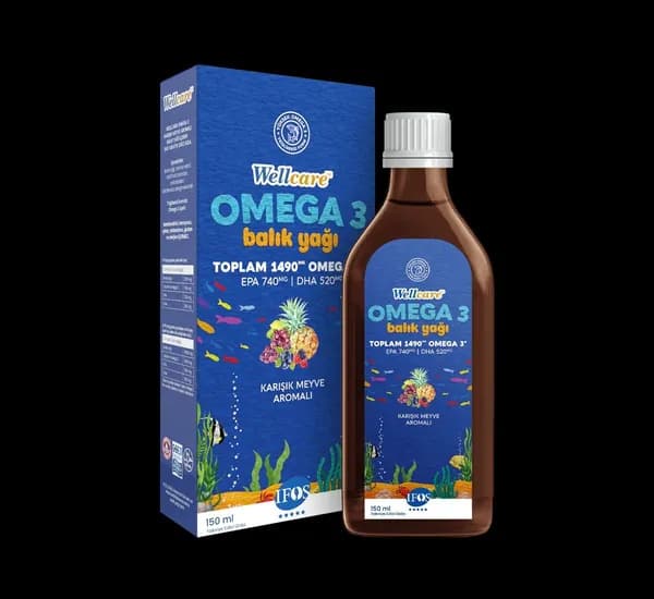 Wellcare Омега-3 Рыбий жир со смешанным фруктовым вкусом 150 мл