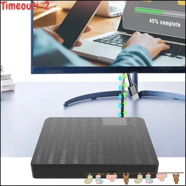 Внешний CD DVD драйв, тихий, поддержка USB3.0 и Type C, для различных устройств