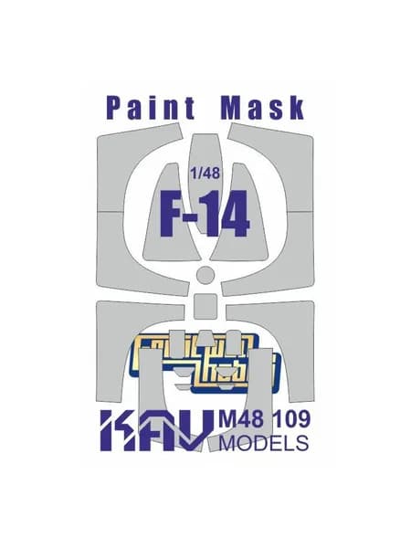 Окрасочная маска на F-14 (GWH) KAV M48 109