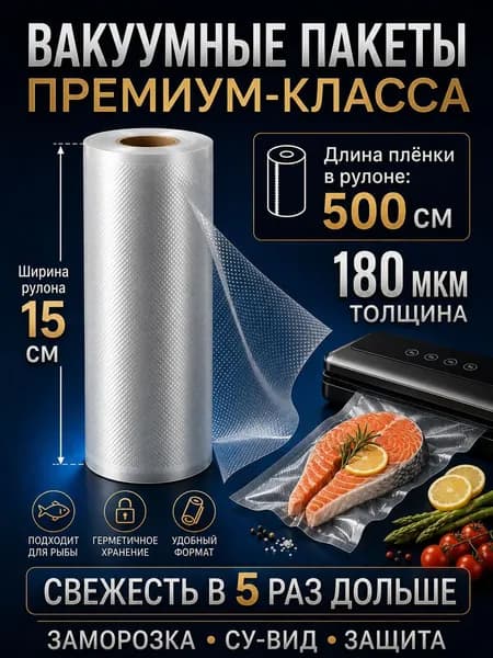 Пакеты для вакууматора 15см