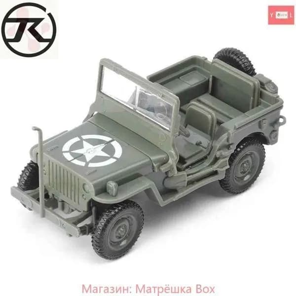 1/48 Сборная модель автомобиля Willis Jeep Cars WW2 DIY Пластиковые 3D головоломки