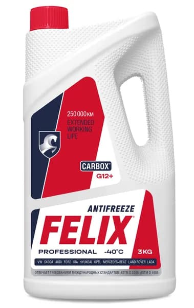 Антифриз FELIX Carbox G12+, -40C, 3кг