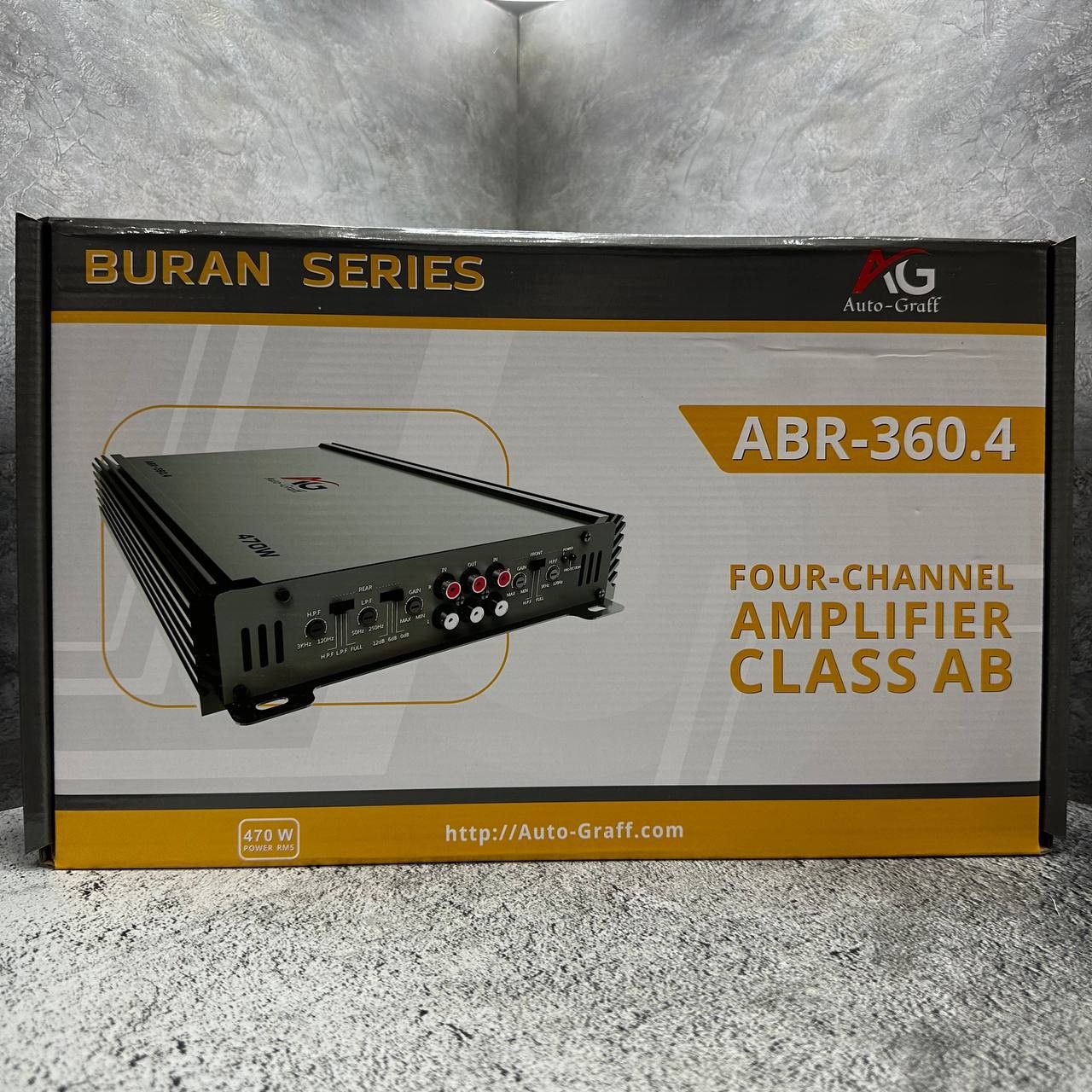 Усилитель ABR-360.4, класс AB, 4 Ом 90 Вт x 4, 2 Ом 180 Вт x 4