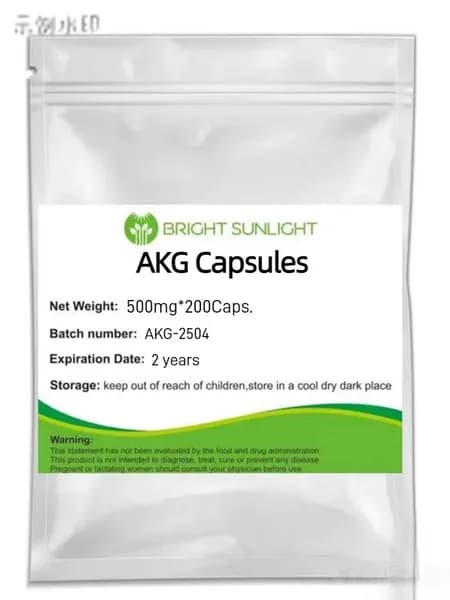 99% Альфа-кетоглутарат (AKG) в капсулах, 500 мг*200 капсул