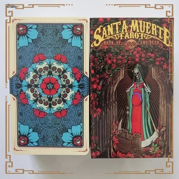 Эксклюзивные миниатюрные карты Таро Святой Смерти, Santa Muerte Tarot, выпущенные издательством АввалонЛо Скарабео, в комплекте из 78 гадальных метафорических единиц.