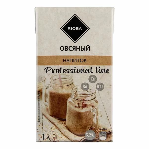 Напиток овсяный Rioba 3,2% 1 л