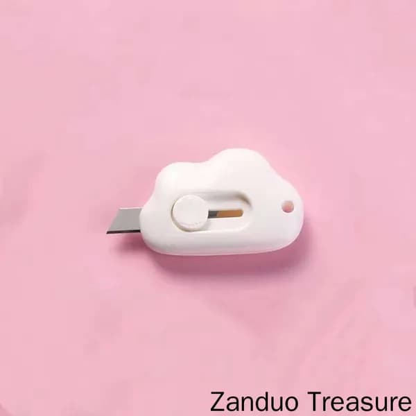 1 шт. Mini Pocket Cloud Art многофункциональный нож для резки бумаги, упаковки, сменным лезвием, канцелярский инструмент.