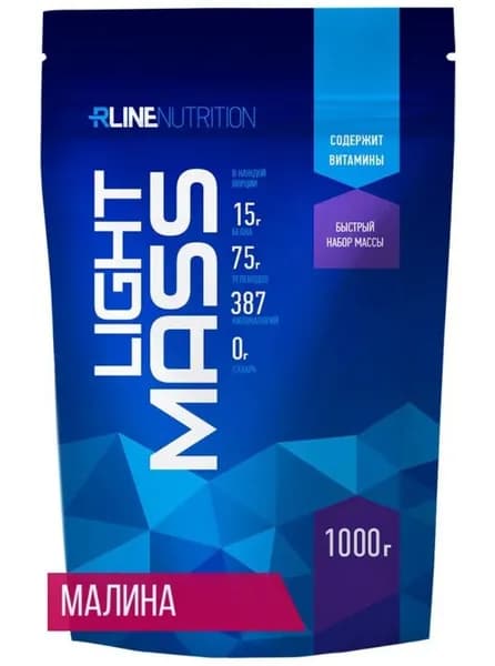 Гейнер (Малина) Rline Light Mass, 1000 г