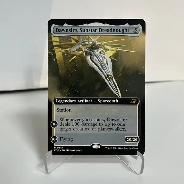Магия сбора прокси-карт Высококачественные нефольговые карты Dawnsire, Sunstar Dreadnought EOE #351