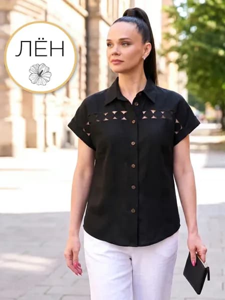 Блузка льняная летняя