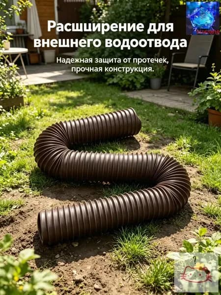 Наружная дренажная труба для дождевой воды, телескопическая удлинительная дренажная труба, 1,4 м