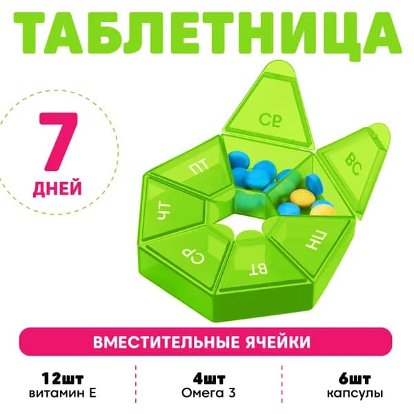 Ликвидация остатков Таблетница на неделю