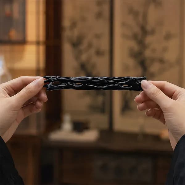 Чёрная 3D-печать фигурка Желание-ива из ПЛА, 14 см
