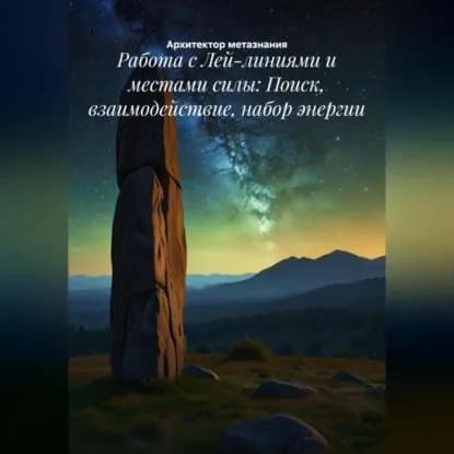 Работа с Лей-линиями и местами силы: Поиск, взаимодействие, набор энергии | Архитектор метазнания | Электронная аудиокнига