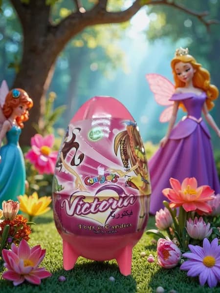 Яйцо VICTORIA с игрушкой и драже сахарное 1шт