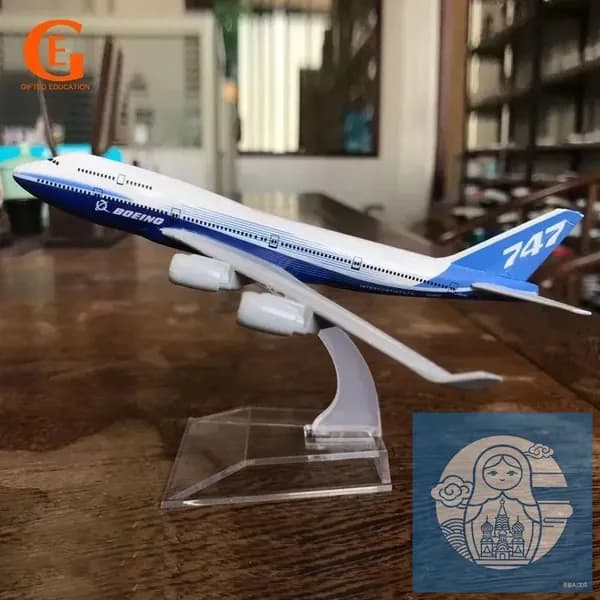 Металлическая Модель Самолета Боинг 747, B747