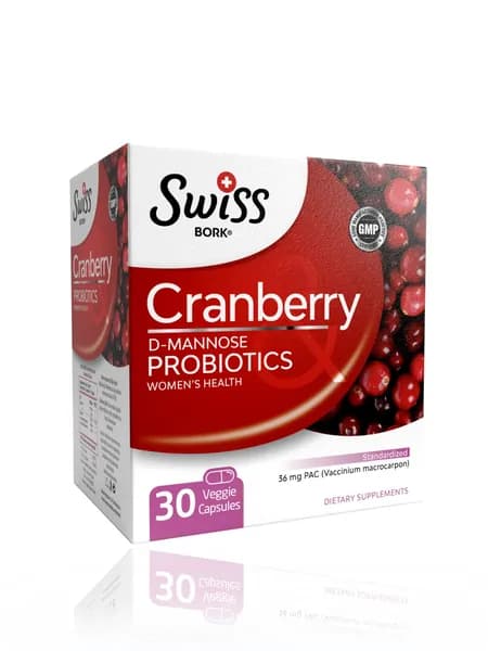 Биологически активная добавка к пище Cranberry Probiotics, марки SWISS BORK