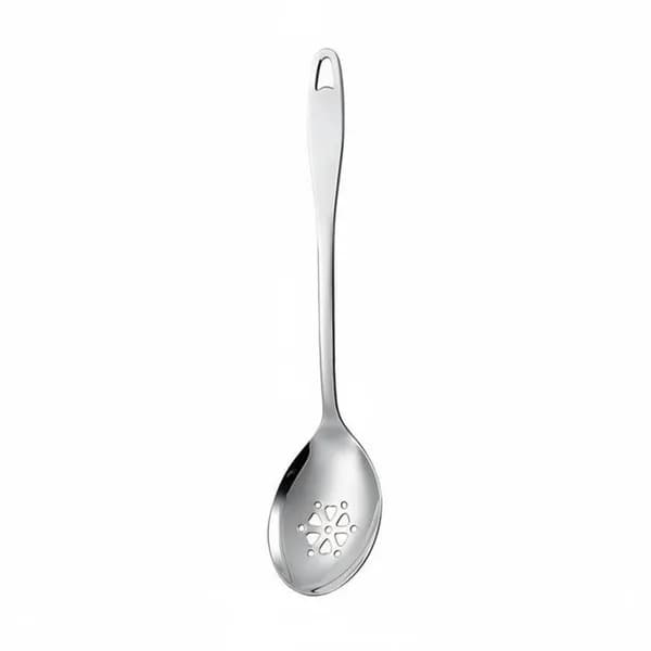 Сервировочная ложка из нержавейки, толстый корпус, щелевая Шумовка